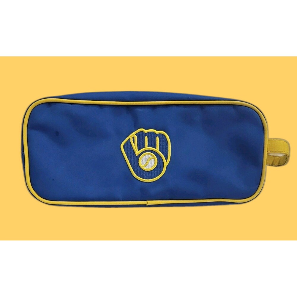 Milwaukee Brewers Toiletry Bag Little Earth MLB Travel Dopp Kit Pouch Retro